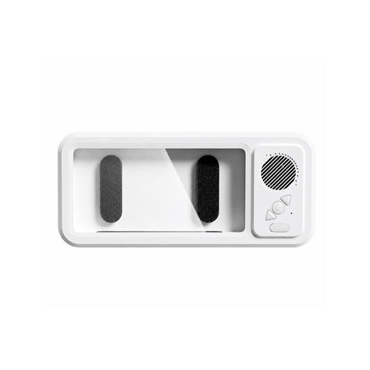 AquaSound Pro Dock branco com suporte para smartphone e altifalante integrado - Quantumix