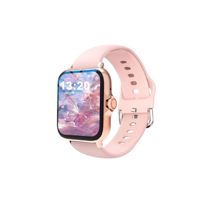 Smartwatch Pulse X Pro Elite rosa dourado com bracelete silicone e ecrã AMOLED - Quantum