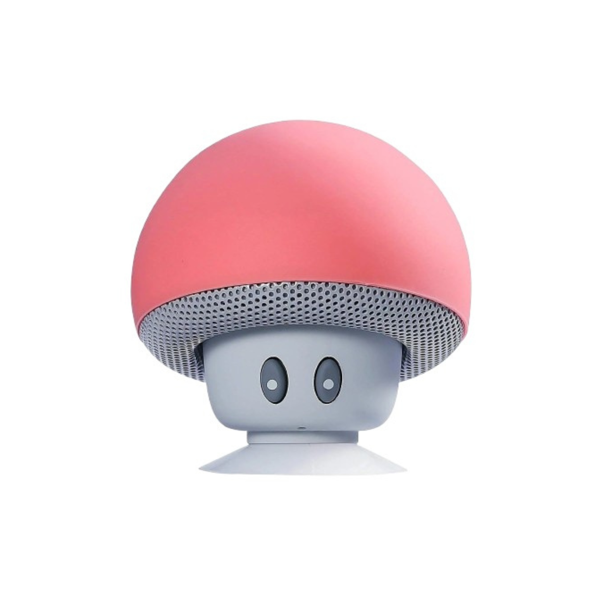 Coluna Bluetooth mini AdventureBass Pro Cup forma cogumelo rosa com ventosa para casa e aventura - Quantumix

