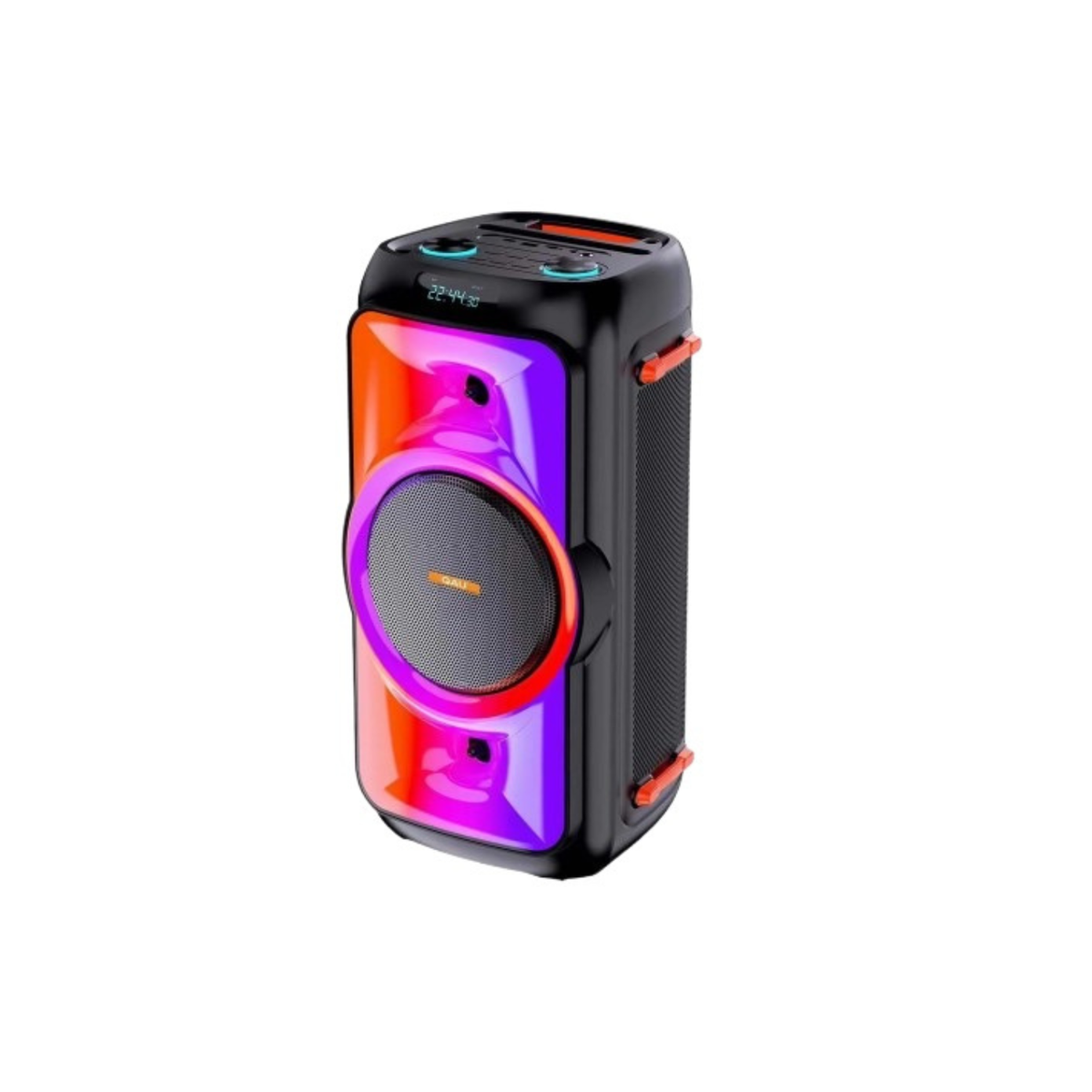 Coluna Bluetooth portátil ThunderBass X160 Pro preta com iluminação RGB e bass 160W para festas - Quantumix
