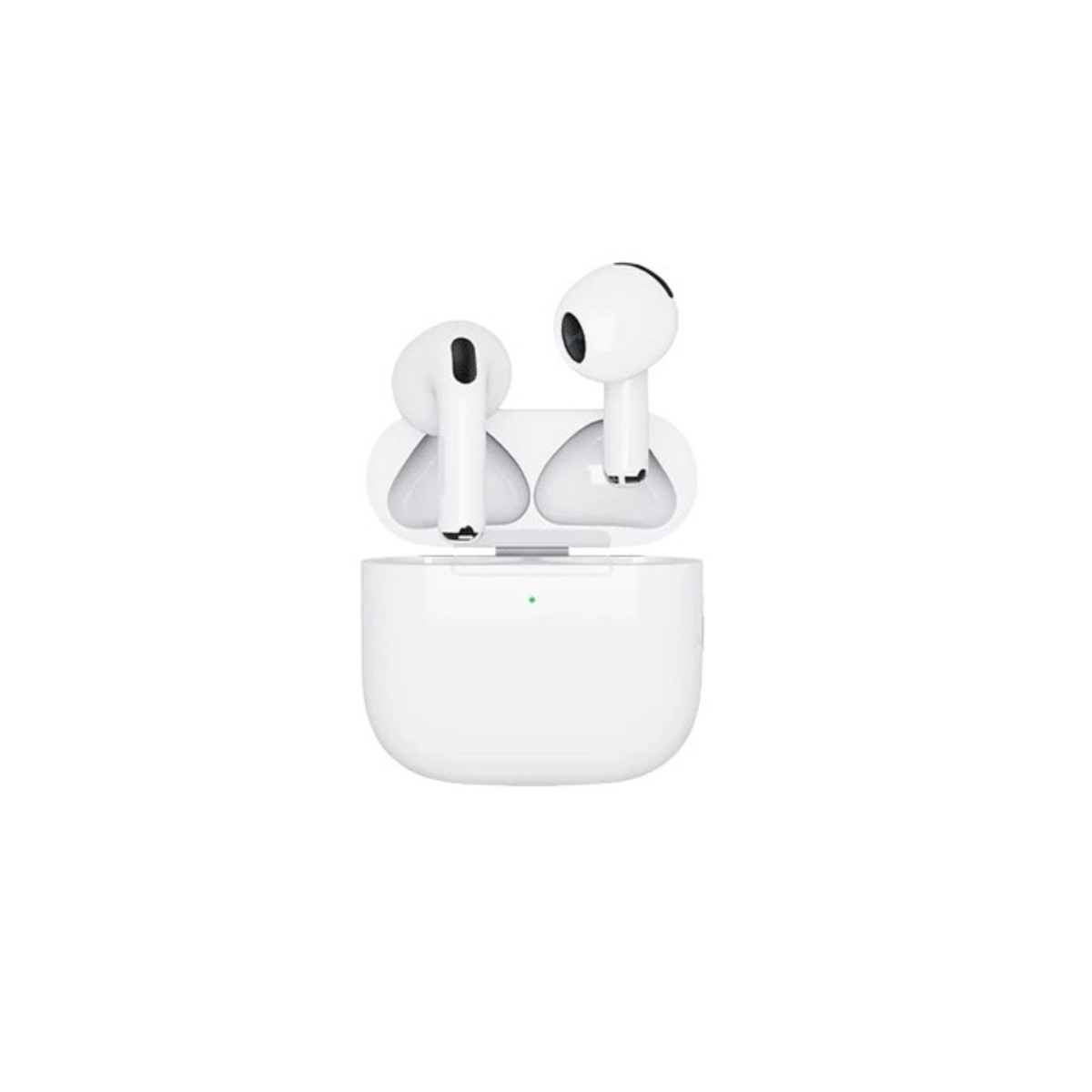 Earbuds TWS SonicAir Pro 2025 brancos sem fios com caixa de carregamento e cancelamento de ruído - Quantumix
